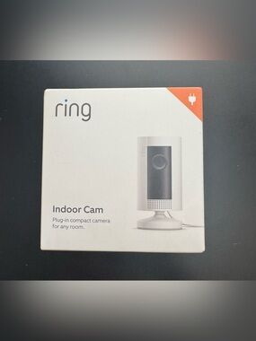 Ring Indoor Cam Wired Security Camera - White with Black Lens